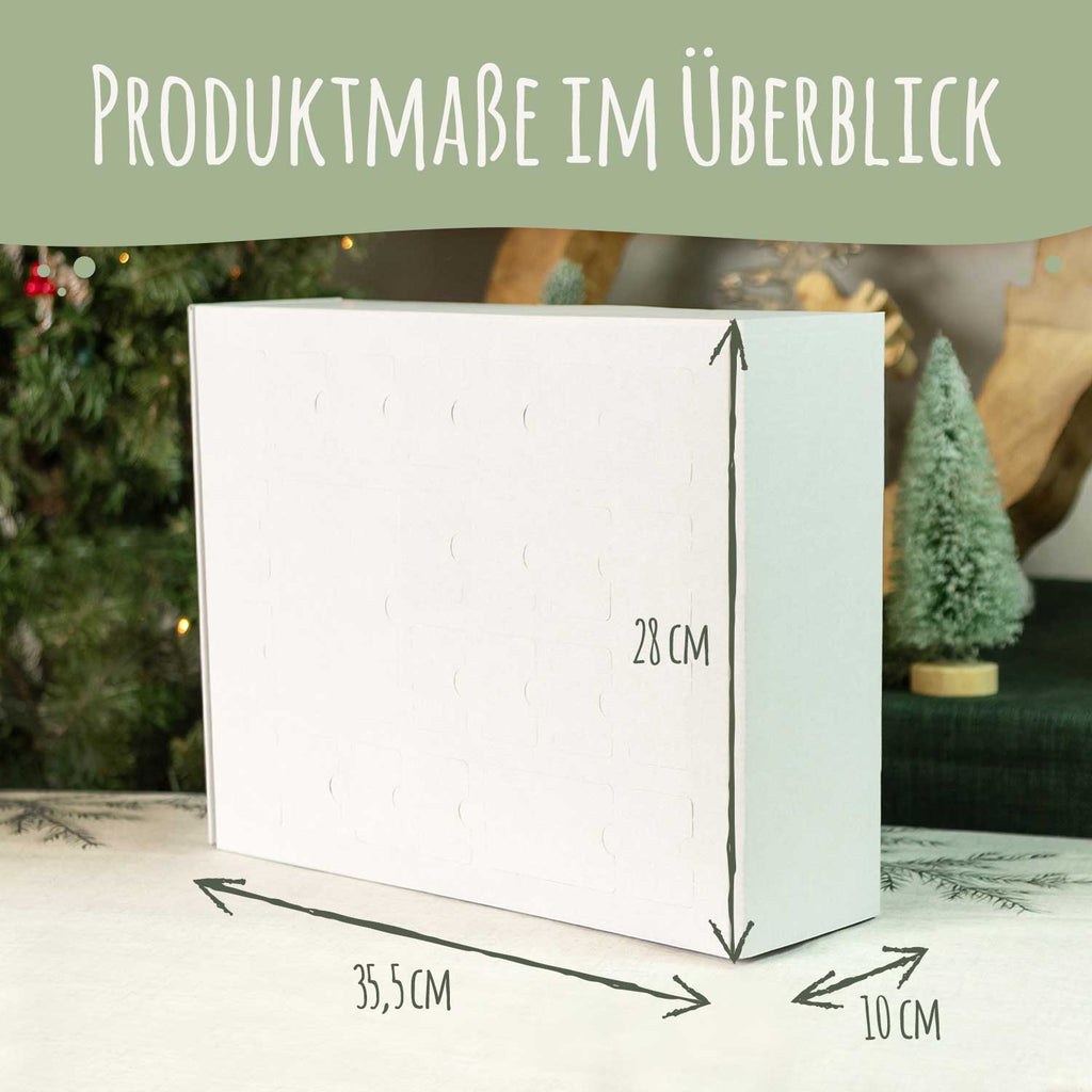 Personalisierter DIY Adventskalender mit Dogmas Design zum selbst Befüllen