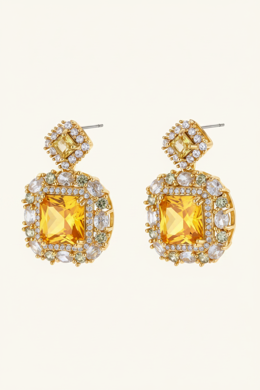 Goldenes Quadrat Luxus-Set