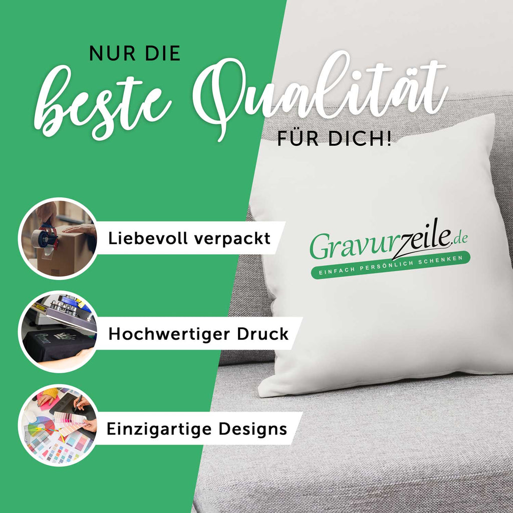 Kissen mit Weihnachtsmotiv - Winter times are beautiful  - Weihnachtsdeko - Geschenk für Sie & Ihn